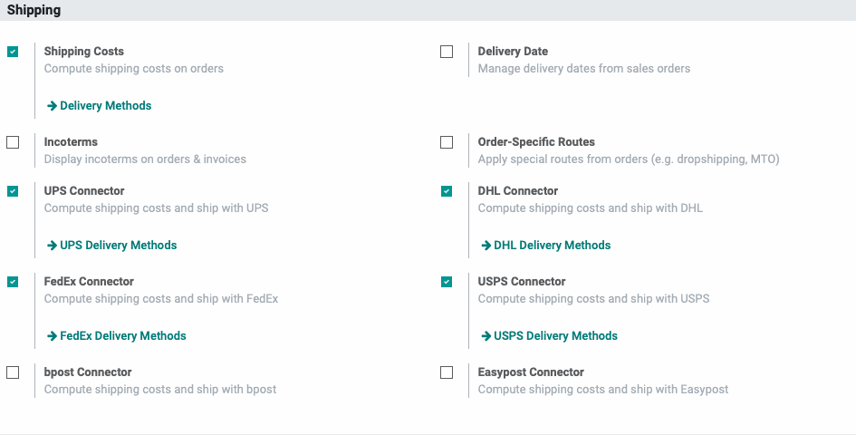 Odoo image and text block