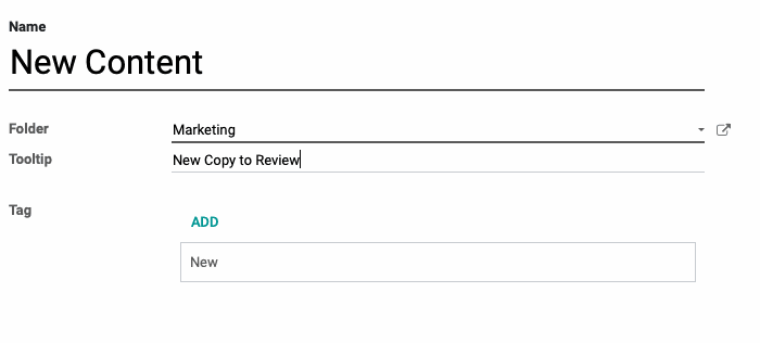 Odoo image and text block