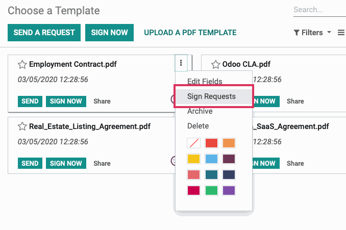 Odoo image and text block