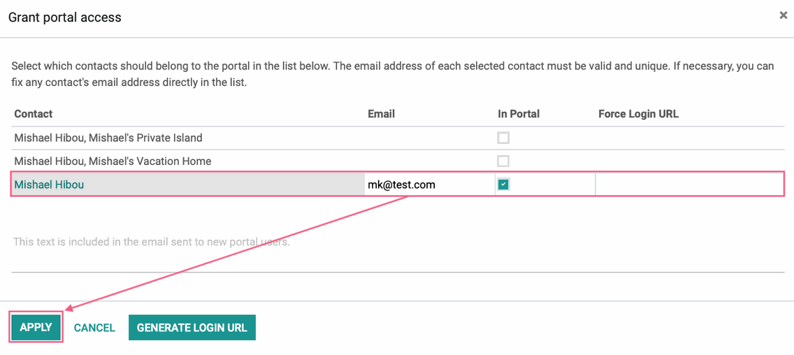 Odoo image and text block